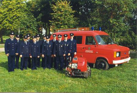 Die freiwillige Feuerwehr im Jahre 1999